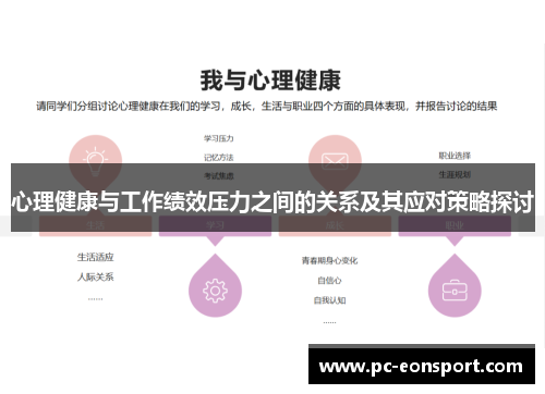心理健康与工作绩效压力之间的关系及其应对策略探讨